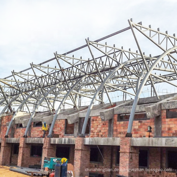 Prefab -Membrankonstruktion Stahl Traversen Tennisplatz Stadiondachdesign